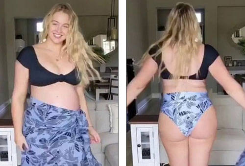 Tránh dịch Covid-19, siêu mẫu Iskra Lawrence định sinh con tại nhà