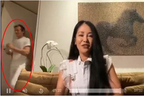 Diva Hồng Nhung vô tình lộ mặt bạn trai ngoại quốc khi đang livestream