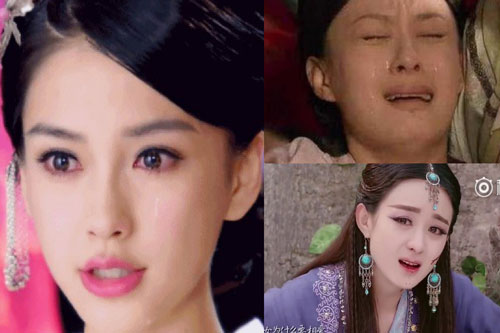Mỹ nhân khóc: Địch Lệ Nhiệt Ba - Triệu Lệ Dĩnh lấm lem vẫn đẹp, Angelababy bị chê đơ cứng không xuất sắc như Tôn Lệ