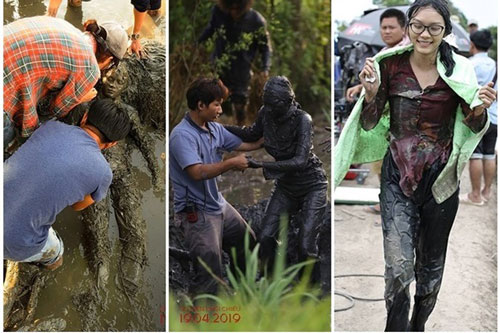 Sao Việt "khổ" vì hóa trang đóng phim