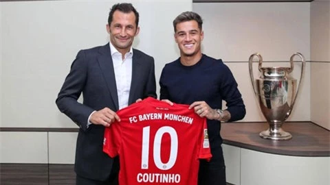 Coutinho hiện khoác áo Bayern Munich dưới dạng hợp đồng cho mượn từ Barcelona