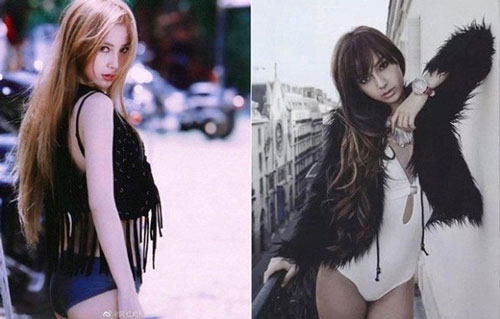 Angelababy bị 'khui' ảnh mặc áo tắm thời mới vào nghề