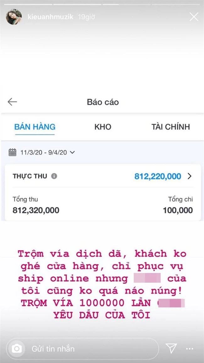 Ca nương Kiều Anh hào hứng khoe cửa hàng vẫn đạt doanh thu gần tỷ dù phải đóng cửa, chỉ bán online đơn vẫn tới tấp - Ảnh 2.