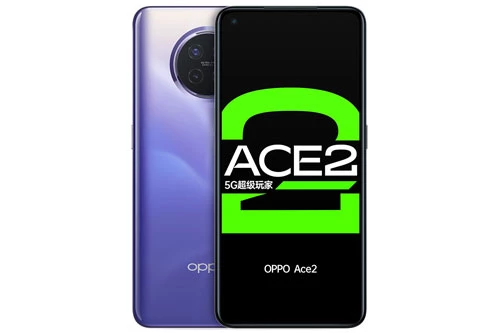 Oppo Ace2 sở hữu thiết kế với khung viền bằng nhôm, 2 bề mặt phủ kính cường lực Corning Gorilla Glass 5. Máy có số đo 160x75,4x8,6 mm, cân nặng 186 g. 