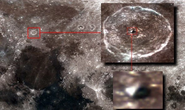 Mark Sawalha cho rằng đã tìm thấy một chiếc kim tự tháp trên mặt trăng.