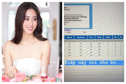 Hoa hậu Lương Thuỳ Linh tung bảng điểm toàn F nhưng sự thật sau đó mới khiến dân mạng bật ngửa