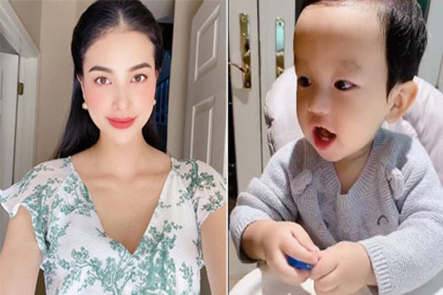 Đăng cảnh con trai cười tít mắt khi chơi cùng bố nhưng Hoa hậu Phạm Hương vẫn quyết giấu mặt chồng
