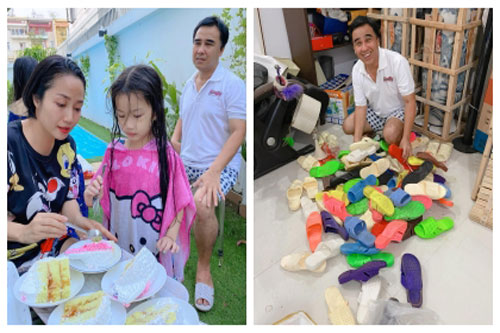 Ốc Thanh Vân đưa gia đình qua chơi nhà Quyền Linh, vô tình phát hiện 'gia tài khủng' của đàn anh