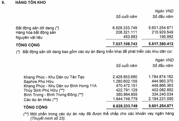 Nguồn: Báo cáo tài chính hợp nhất năm 2019 đã kiểm toán