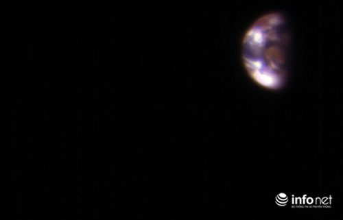Bức ảnh "độc" nhất về Trái Đất và Mặt Trăng chụp từ sao Hỏa