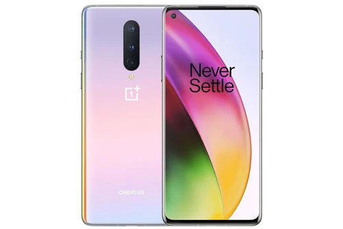 OnePlus 8 sở hữu thiết kế với khung viền bằng nhôm, 2 bề mặt phủ kính cường lực Corning Gorilla Glass nhưng chưa rõ thế hệ nào. Máy có kích thước 160,2x72,9x8 mm, trọng lượng 180. 