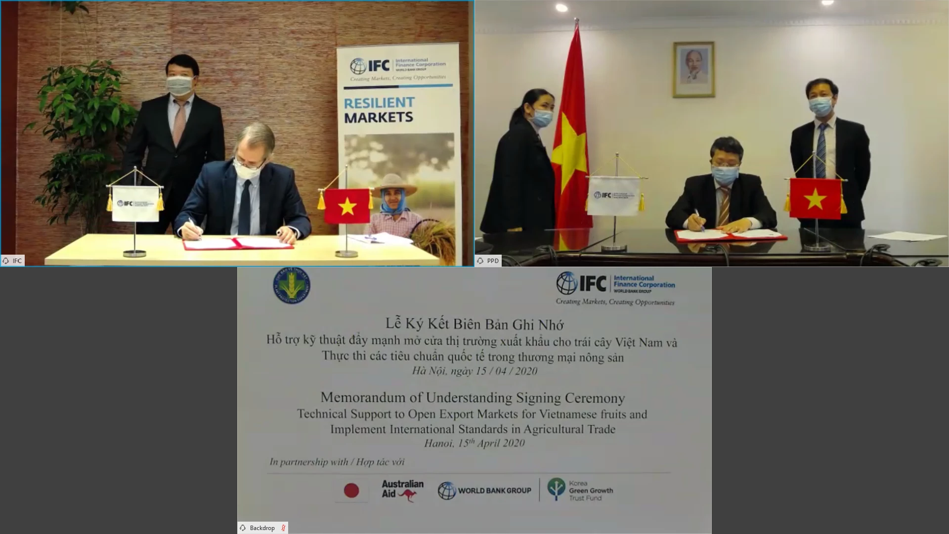 Lễ ký kết Biên bản ghi nhớ Hỗ trợ kỹ thuật đẩy mạnh mở cửa thị trường xuất khẩu trái cây cho Việt Nam và Thực thi các tiêu chuẩn trong thương mại nông sản