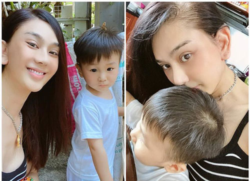 Ôm con về ngoại sau tin đồn rạn nứt, Lâm Khánh Chi khoe ảnh tươi rói bên con trai