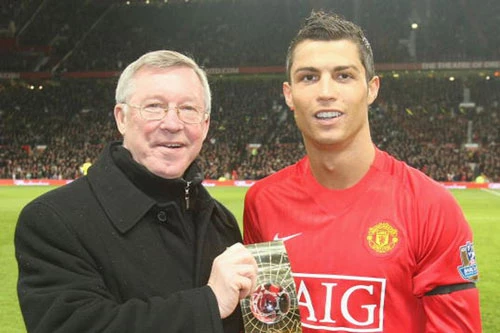 Sir Alex và Ronaldo.