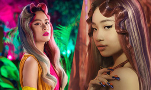 Mẫu nhí Bảo Hà học style Hoàng Thuỳ Linh