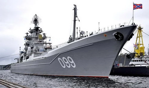 Tuần dương hạm hạt nhân Dự án 1144 lớp Orlan của Nga. Ảnh: Topwar.