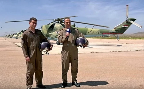 Các trực thăng tấn công Mi-24P được Nga cung cấp cho Syria. Ảnh: Topwar.