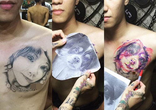 Muôn kiểu sửa hình xăm người yêu cũ của các anh chàng khiến mọi người "cạn lời"