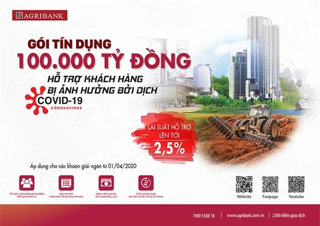 Agribank tiếp tục giảm lãi suất gói tín dụng 100 nghìn tỷ đồng - 1