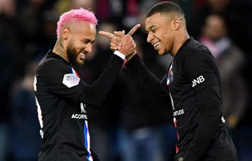 Neymar và Kylian Mbappe.