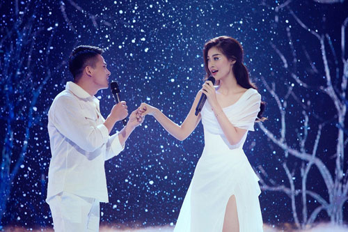 Trời sinh một cặp: Á hậu Kiều Loan hóa "hồ ly chín đuôi hớp hồn" Quốc Thiên