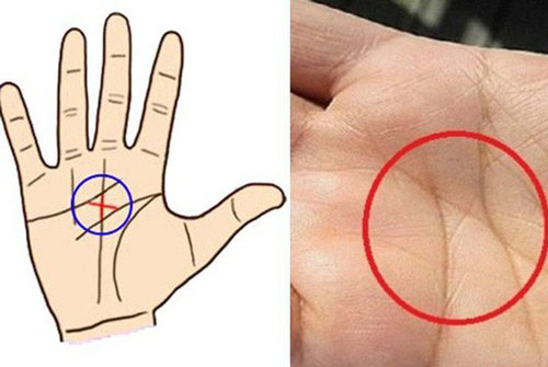 "Soi" lòng bàn tay có 1 điểm vàng là thần Tài "giúp sức", có thể hưởng kiếp giàu sang