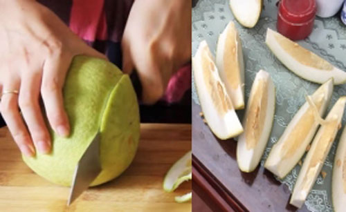 Sang nhà bạn trổ tài bổ bưởi, cô gái bị đuổi về ngay tức khắc vì nhìn thành quả không khác gì miếng dưa