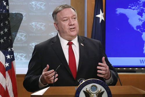 Ngoại trưởng Mỹ Mike Pompeo. Ảnh: AP. Ngoại trưởng Mỹ Mike Pompeo. Ảnh: AP.