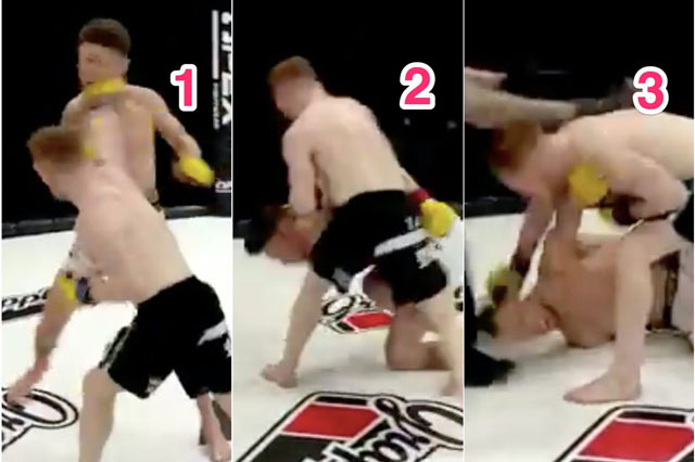 Võ sĩ Anh tung 3 cú đấm ‘trời giáng’ khiến đối thủ ‘sấp mặt’