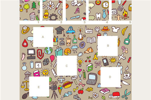 Thử tài suy luận với câu đố tìm mảnh ghép phù hợp trong bức tranh