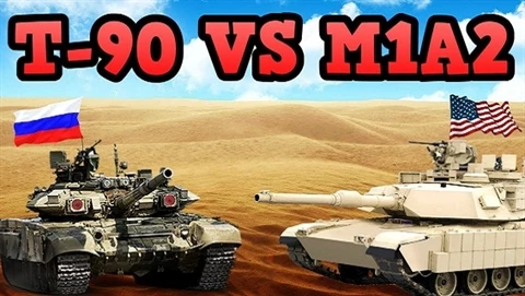 T-90Vladimir Nga và M1A2 Abram của Mỹ là đại diện tiêu biểu cho 2 dòng tăng có và không có AZ