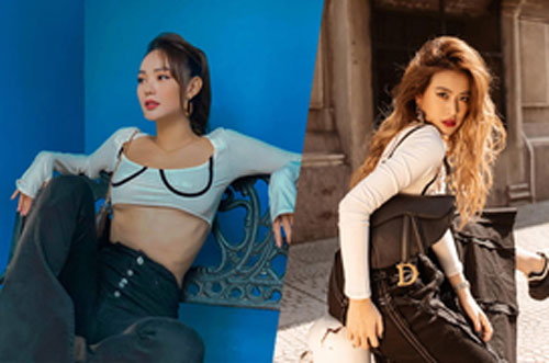 Minh Hằng, Hoàng Thùy Linh 'đụng' áo