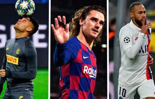 Griezmann sẽ phải tranh tranh vị trí nếu Neymar và Lautaro Martinez tới Barca.