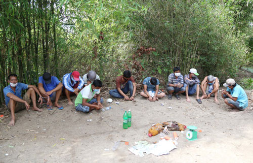 Sóc Trăng: Bắt quả tang nhiều đối tượng tụ tập đánh bạc, đá gà giữa mùa dịch Covid-19