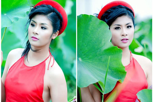 Ngắm mỹ nhân Việt một thoáng yếm đào