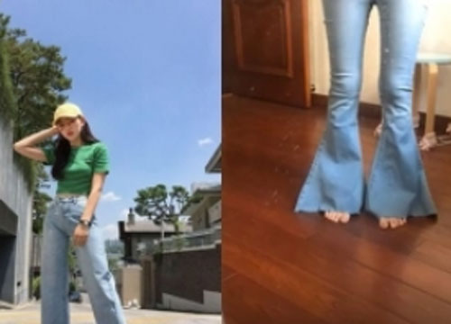 Hí hửng mua quần jeans ống suông, cô gái giận "tím mặt" vì nhận được chiếc quần có hình dáng lạ