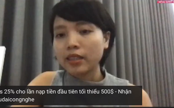 Bà Bùi Phương – MGID – Head of Sales VN  (Ảnh chụp màn hình)