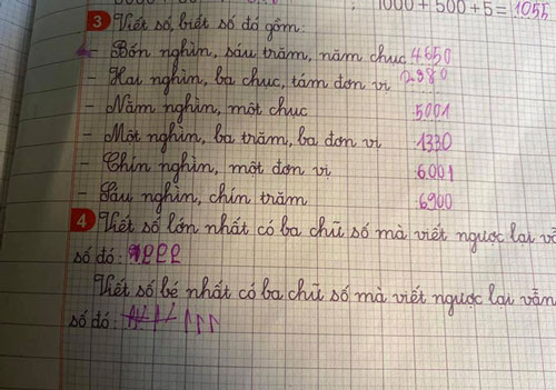 Pha giải toán "viết số lớn nhất có 3 chữ số" của học sinh tiểu học làm cô giáo "đứng hình"