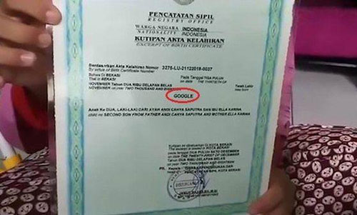 Nghĩ không ra tên, cặp vợ chồng đã quyết định đặt tên con trai vỏn vẹn chỉ bằng một chữ này gây xôn xao