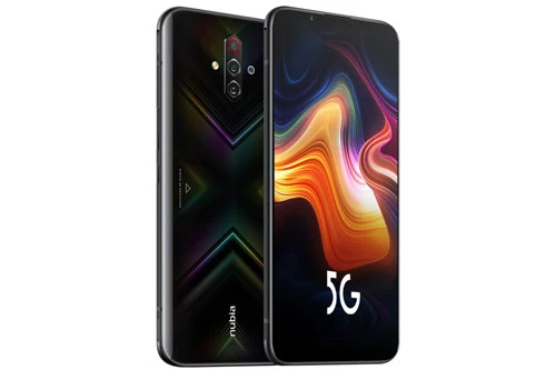 ZTE Nubia Play 5G sở hữu thiết kế với khung viền bằng kim loại, 2 bề mặt làm từ kính cường lực. Mặt lưng có dải đèn LED họa tiết hình chữ X. Máy có kích thước 171,7x78,5x9,1 mm, cân nặng 210 g. 