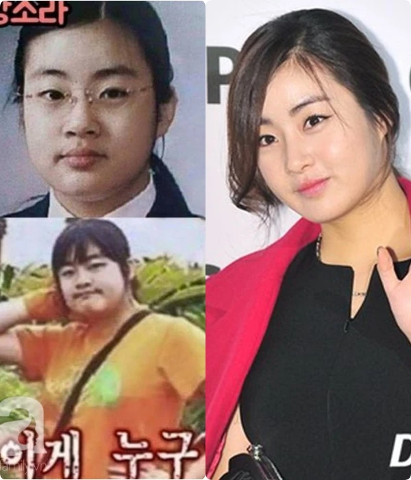 Kang Sora từng bị chê là quá béo, kém sắc từ khuôn mặt cho đến thân hình. Thậm chí, Kang Sora còn bị tẩy chay và gắn với biệt danh "vịt xấu xí" giữa dàn trai xinh gái đẹp Kpop. Nữ diễn viên từng nặng tới 72kg, cô nghiện ăn bánh mì và món pasta nên đã lên cân không kiểm soát. Vòng eo gần 80cm khiến cô chẳng thể mặc được bất cứ món đồ nào.