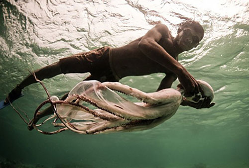 Kì lạ bộ tộc “người cá” tại Indonesia