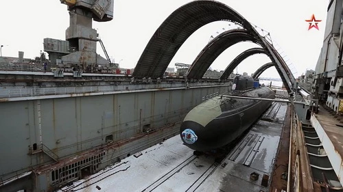 Tàu ngầm Kazan thuộc Dự án 855M lớp Yasen-M. Ảnh: Zvezda.