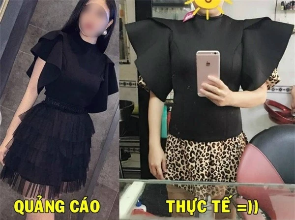 Chiếc áo shop đăng tải thì vô cùng sang chảnh còn chiếc áo nhận được thì như 