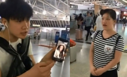 Hí hửng đặt vé máy bay đi gặp bạn gái mới quen, anh chàng vội bỏ về khi thấy dung nhan của cô nàng