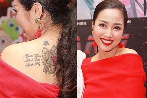 Hình xăm bạn đời, con cái của sao Việt
