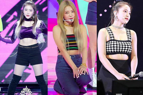 M&#x1EB7;c croptop sai c&#xE1;ch, c&#xE1;c m&#x1EF9; nh&#xE2;n H&#xE0;n - Vi&#x1EC7;t c&#x169;ng v&#xF4; t&#xEC;nh b&#x1ECB; t&#x1ED1; c&#xE1;o v&#xF2;ng eo ng&#x1EA5;n m&#x1EE1;