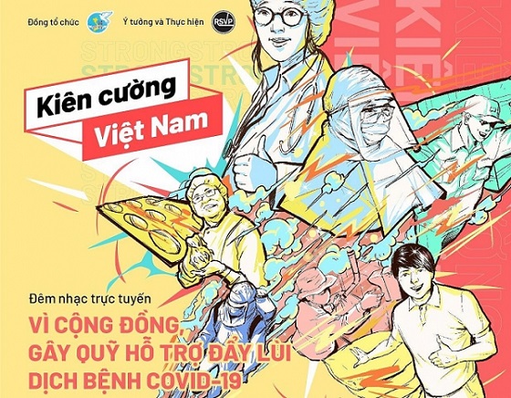 "Kiên cường Việt Nam - Stay Strong Vietnam"