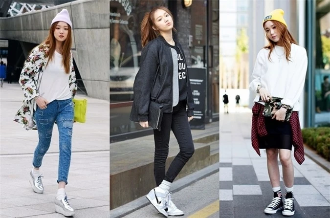 Người đẹp có gần 100 đôi giày thuộc các thương hiệu lớn như Nike, Adidas, Converse, Balenciaga, New Balance, Gucci, Air Jordan hay Reebok...