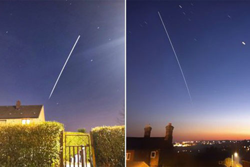 Bất ngờ chụp được khoảnh khắc hi hữu Trạm vũ trụ Quốc tế bay qua Trái Đất